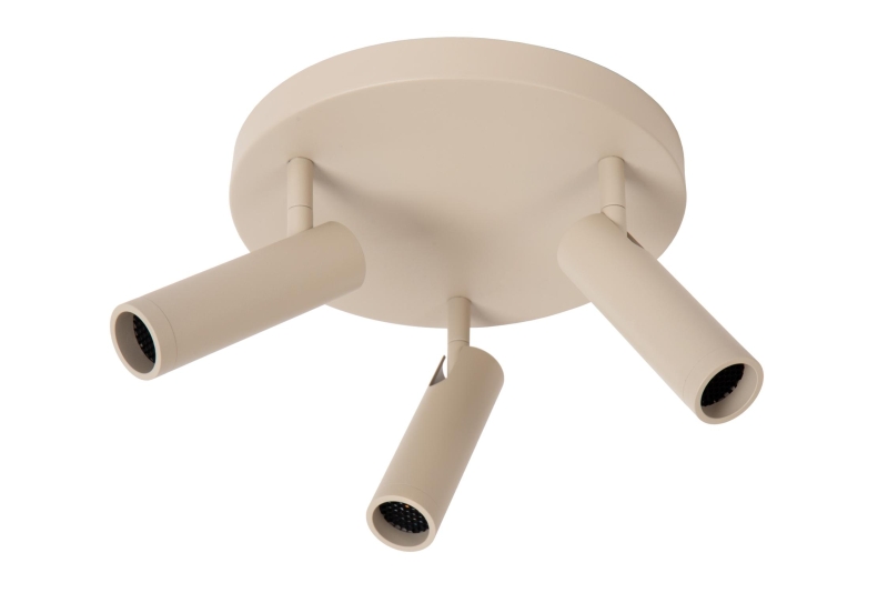 Lucide GRADO - Ceiling spotlight - Ø 25 cm - 3xGU10 (MR11) - Taupe